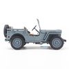 Mô hình xe quân sự Jeep 1941 Willys Convertible 1:18 Welly Grey (3)