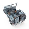 Mô hình xe quân sự Jeep 1941 Willys Convertible 1:18 Welly Grey (4)