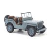 Mô hình xe quân sự Jeep 1941 Willys Convertible 1:18 Welly Grey