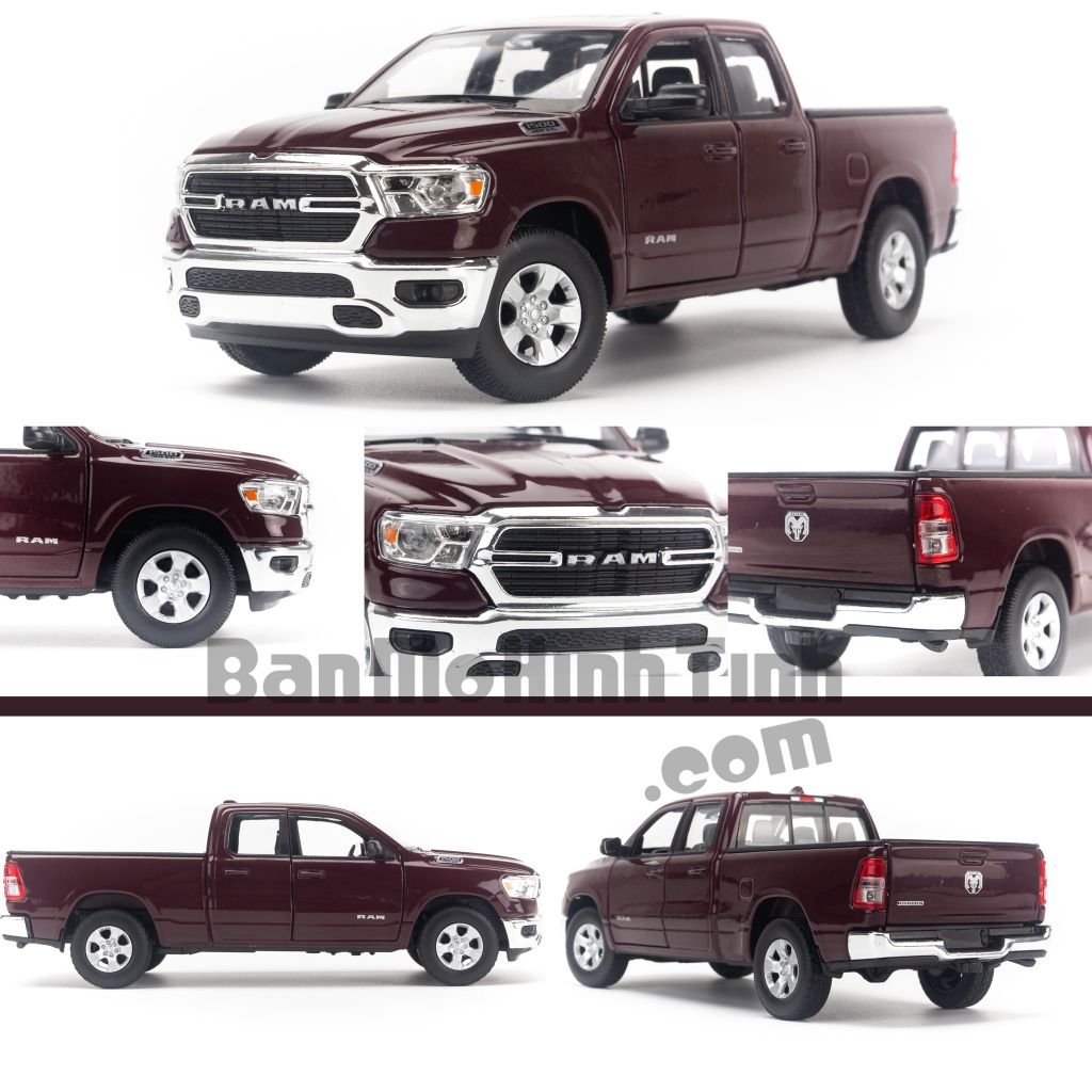 Mô hình xe Dodge RAM 1500 2019 1:27 Welly - 24104W