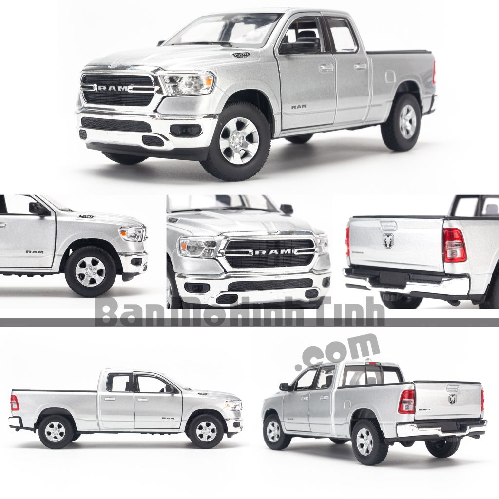 Mô hình xe Dodge RAM 1500 2019 1:27 Welly - 24104W