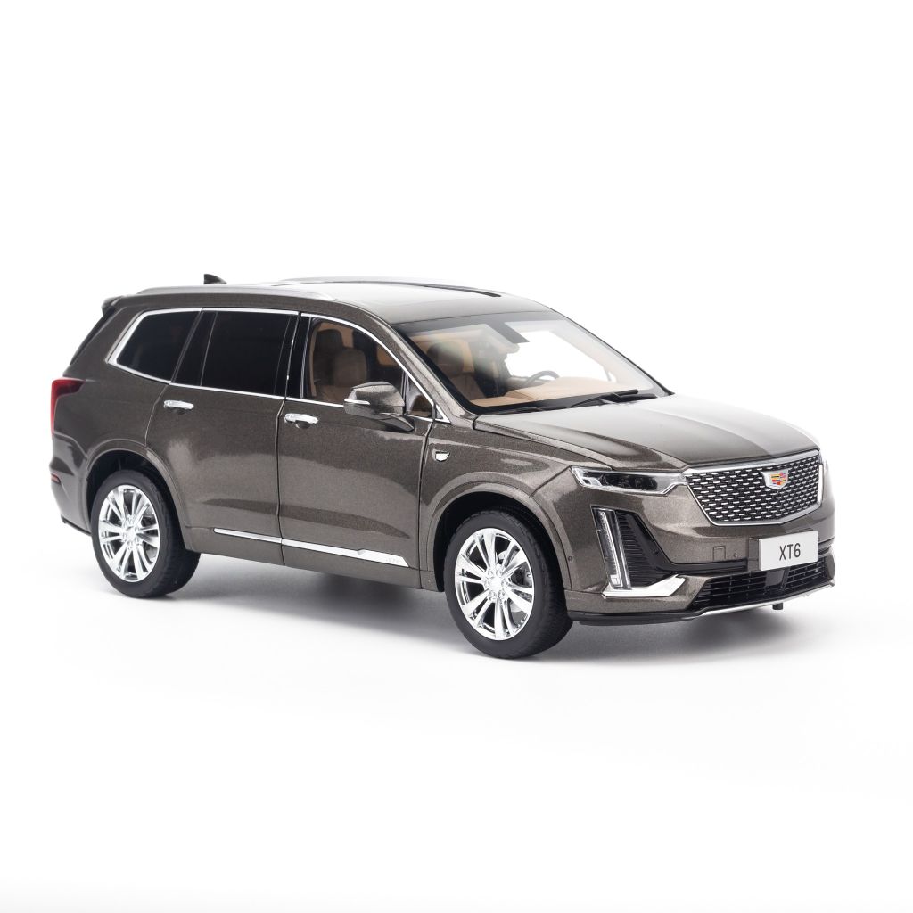 Mô hình xe suv Cadillac XT6 2019 1:18 Dealer Grey