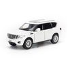 Mô hình xe suv Nissan Patrol 1:32 JKM White (1)