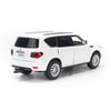 Mô hình xe suv Nissan Patrol 1:32 JKM White (2)