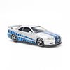 Mô hình xe Nissan Skyline GTR34 1:32 Jackiekim Silver