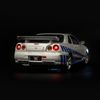 Mô hình xe Nissan Skyline GTR34 1:32 Jackiekim Silver (6)