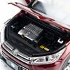 Mô hình xe Toyota Highlander 2018 Red 1:18 Paudi (11)