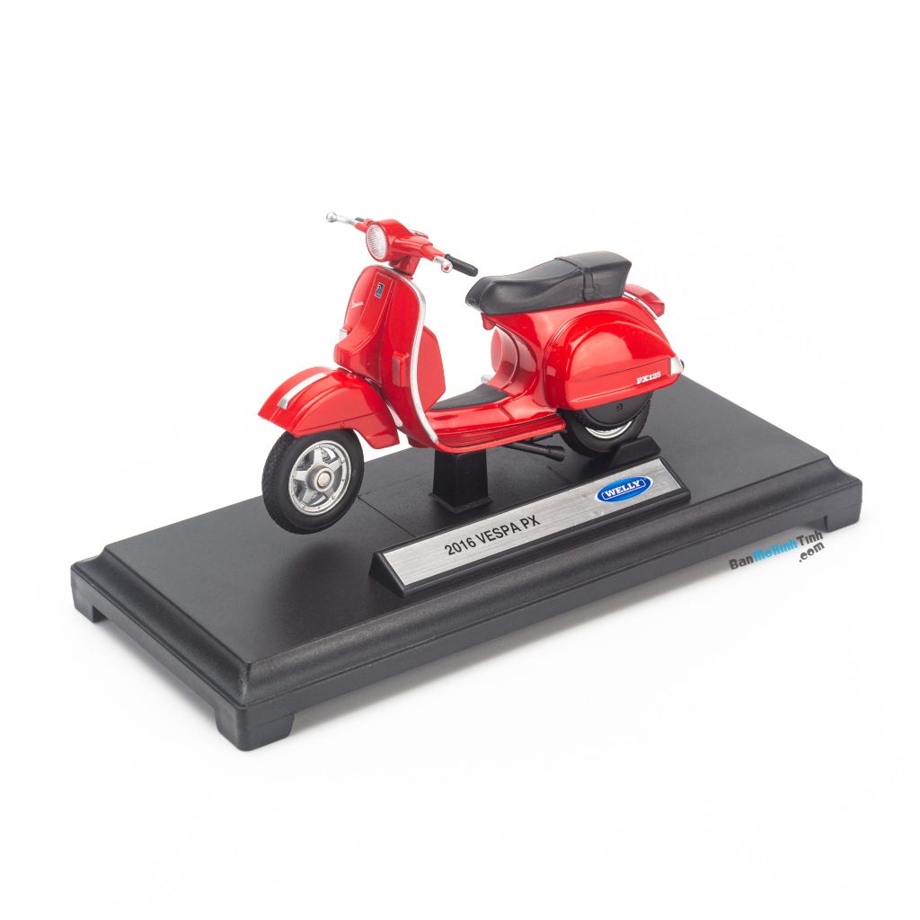 Mô hình xe Vespa PX 2016 1:18 Welly