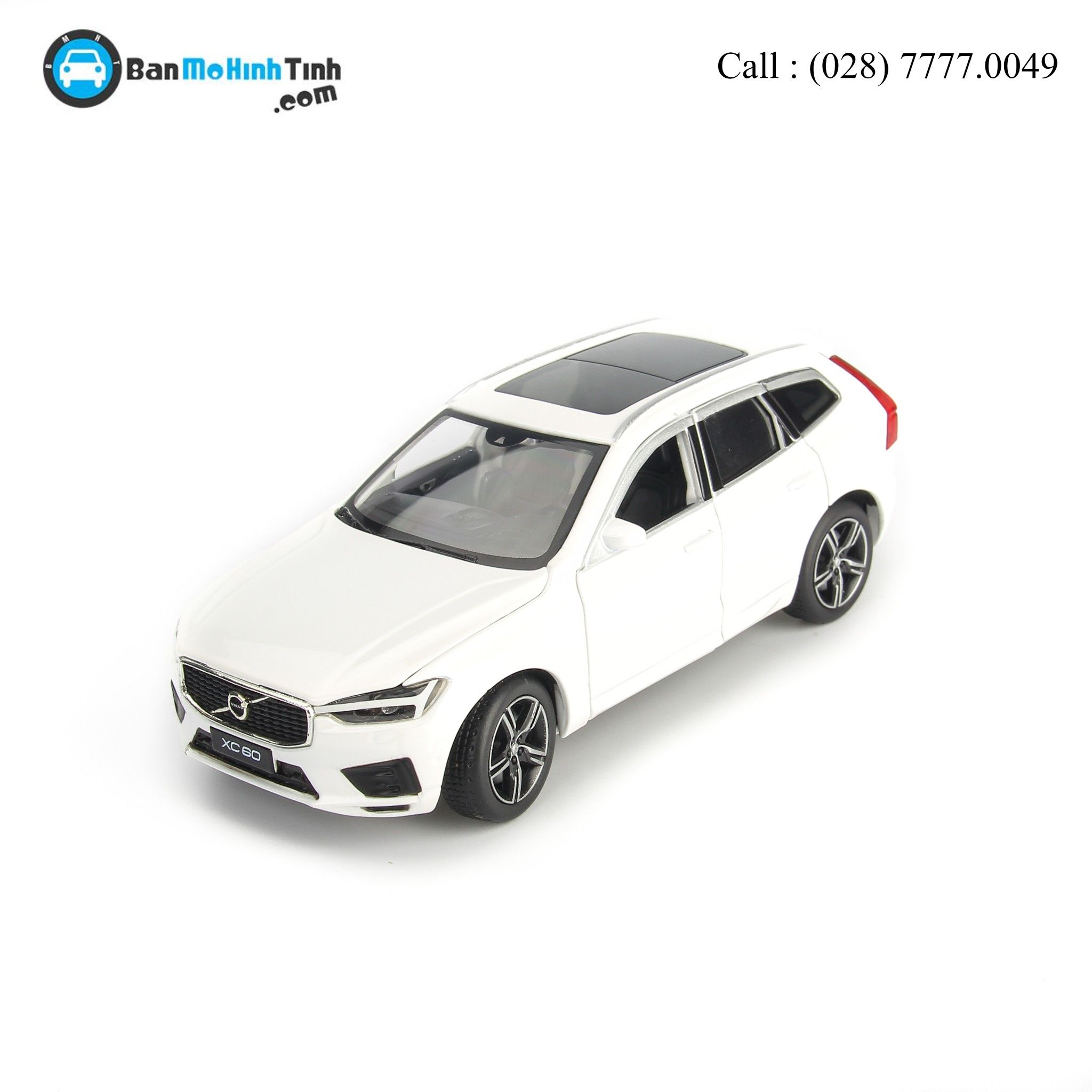 MÔ HÌNH VOLVO XC60 WHITE 1:32 JAKIECHAN-HIGH QUALITY
