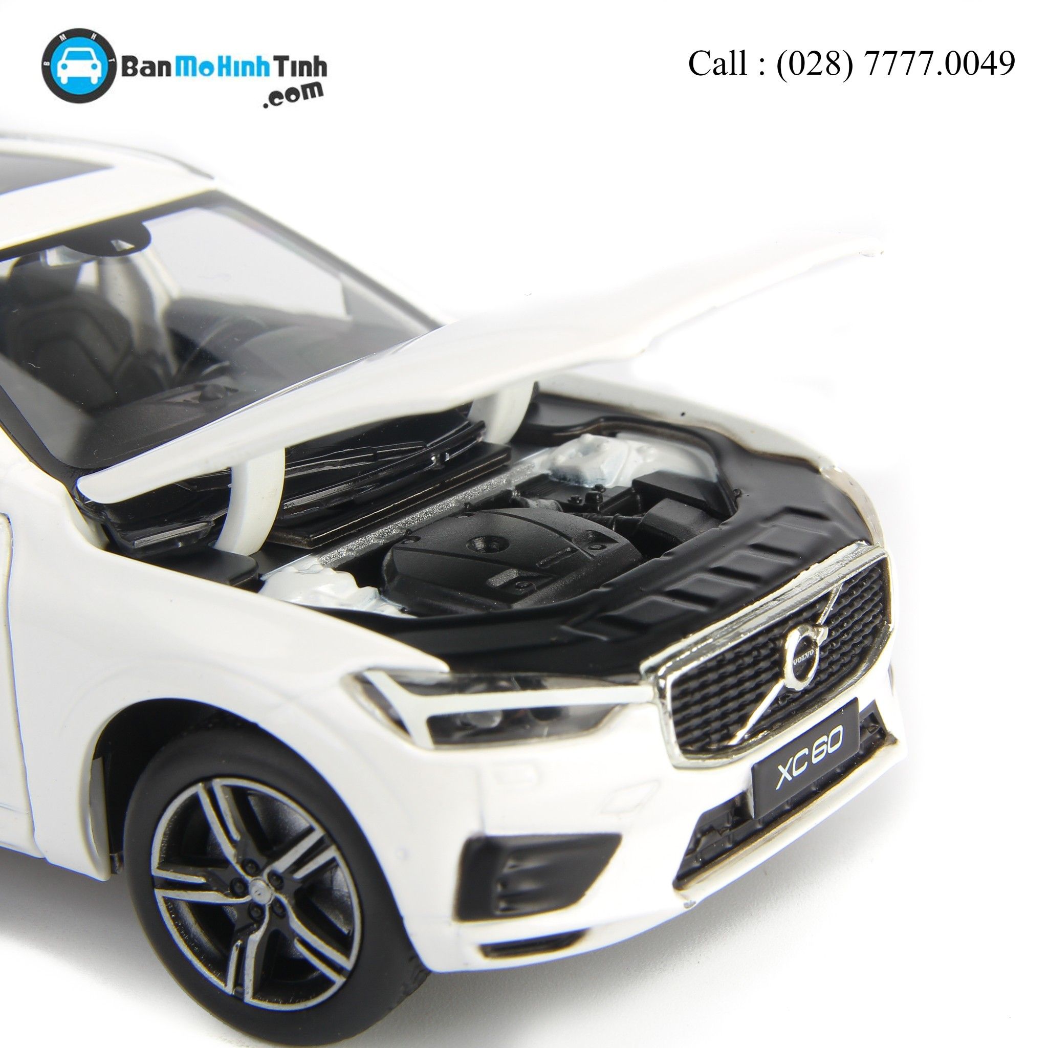 MÔ HÌNH VOLVO XC60 WHITE 1:32 JAKIECHAN-HIGH QUALITY