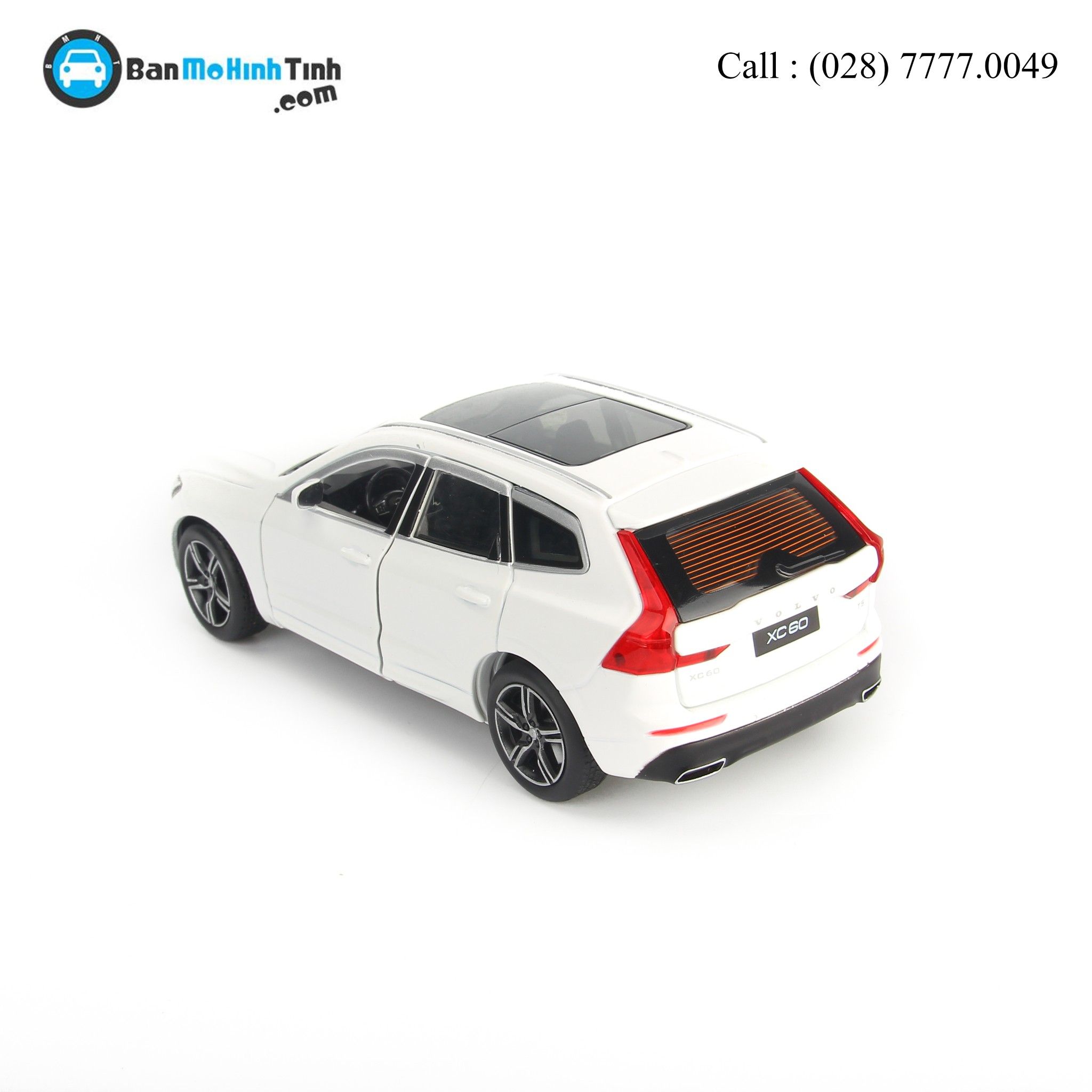 MÔ HÌNH VOLVO XC60 WHITE 1:32 JAKIECHAN-HIGH QUALITY