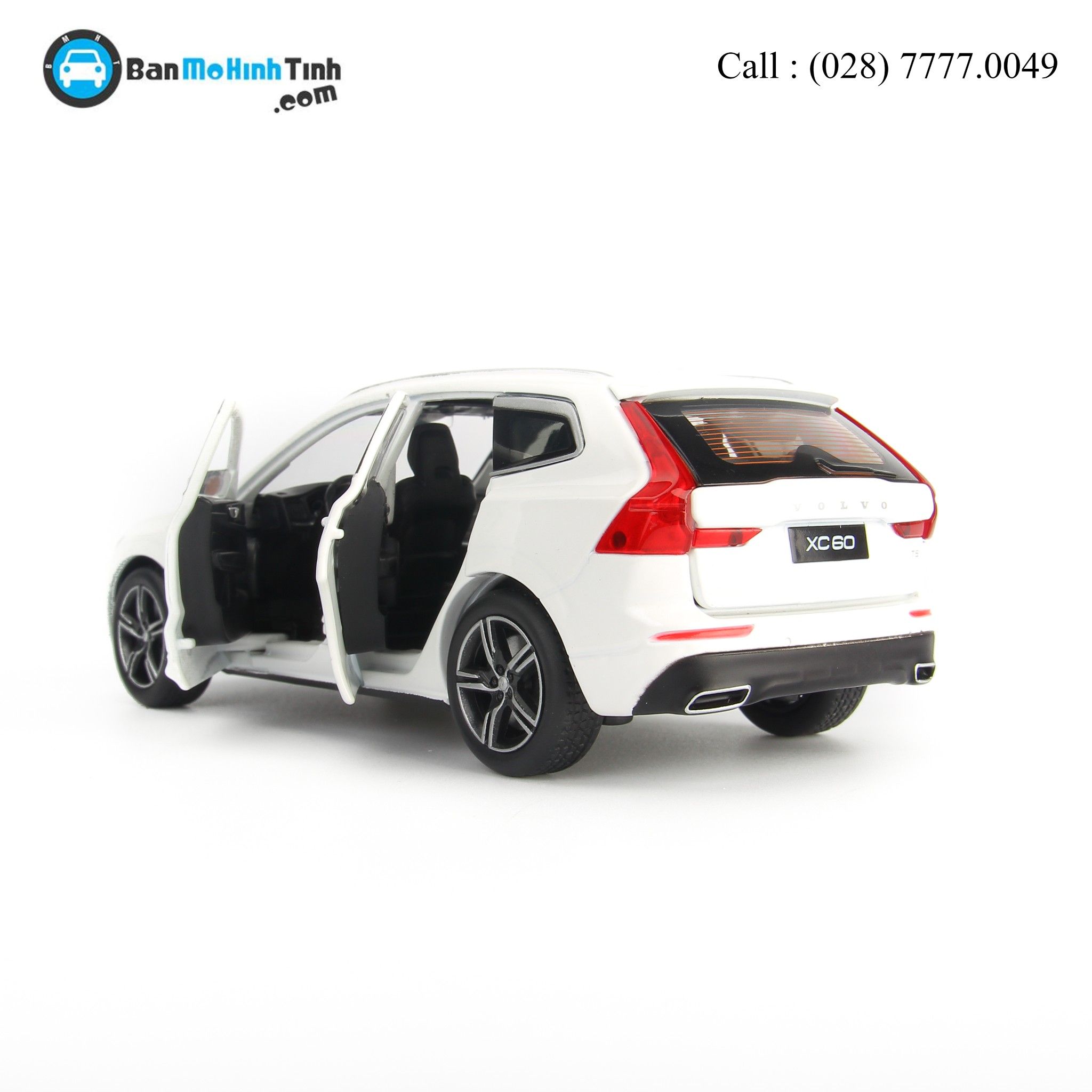 MÔ HÌNH VOLVO XC60 WHITE 1:32 JAKIECHAN-HIGH QUALITY