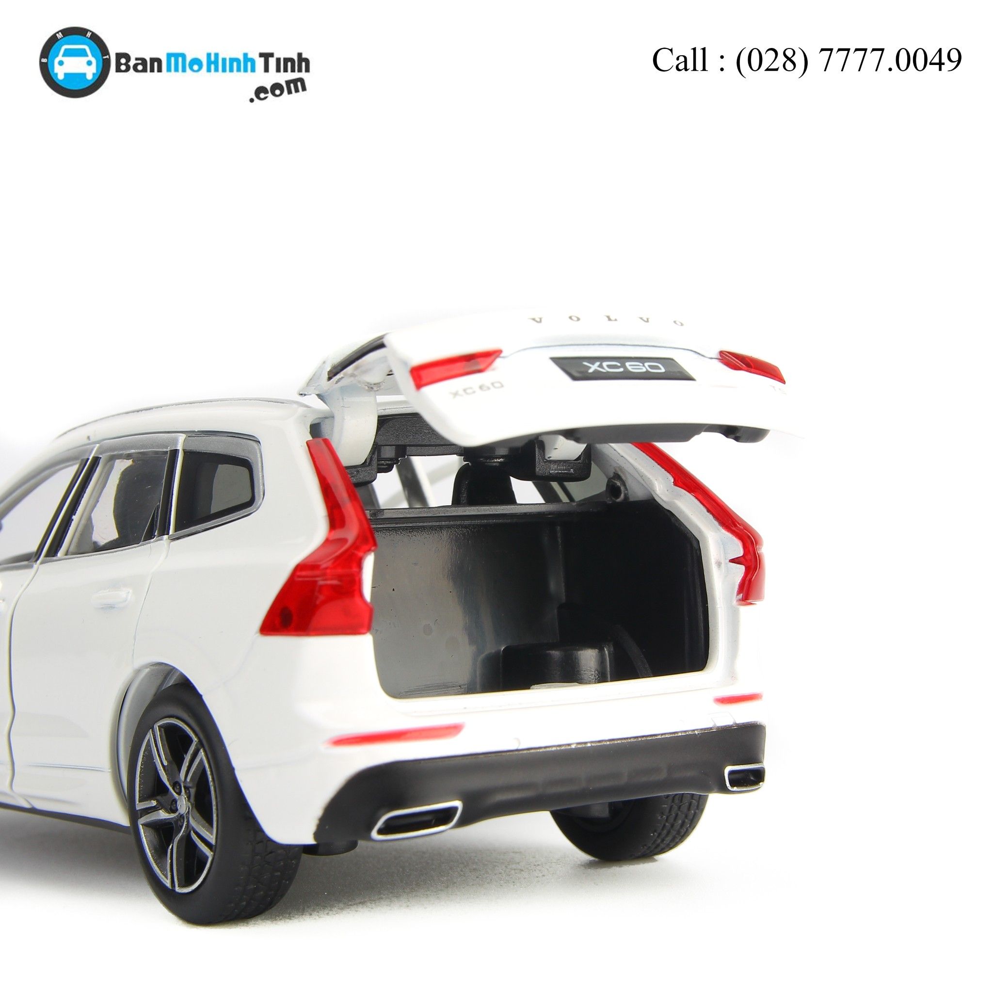 MÔ HÌNH VOLVO XC60 WHITE 1:32 JAKIECHAN-HIGH QUALITY