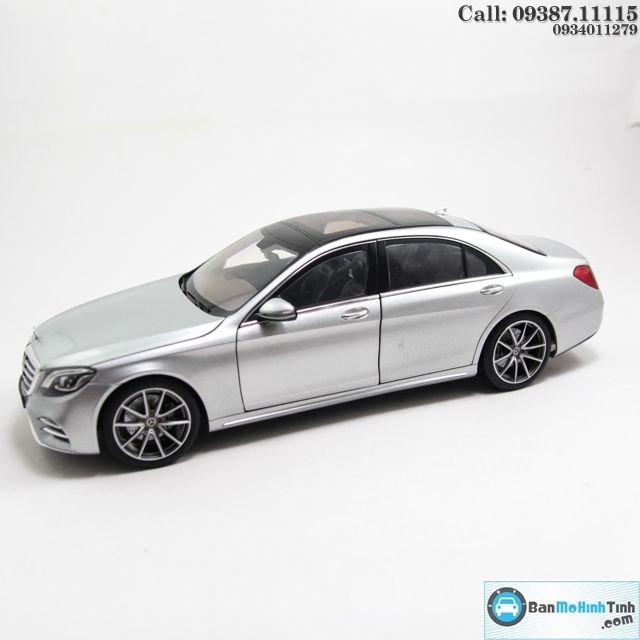 MÔ HÌNH MERCEDES S-KLASSE 2017 SILVER 1:18 NOREV