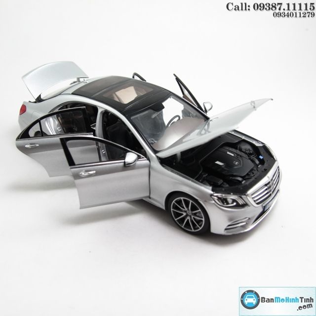 MÔ HÌNH MERCEDES S-KLASSE 2017 SILVER 1:18 NOREV