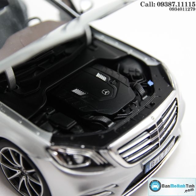 MÔ HÌNH MERCEDES S-KLASSE 2017 SILVER 1:18 NOREV