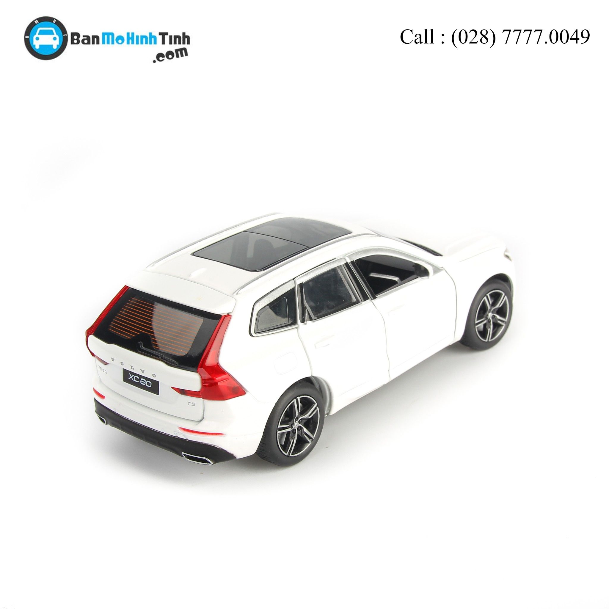 MÔ HÌNH VOLVO XC60 WHITE 1:32 JAKIECHAN-HIGH QUALITY