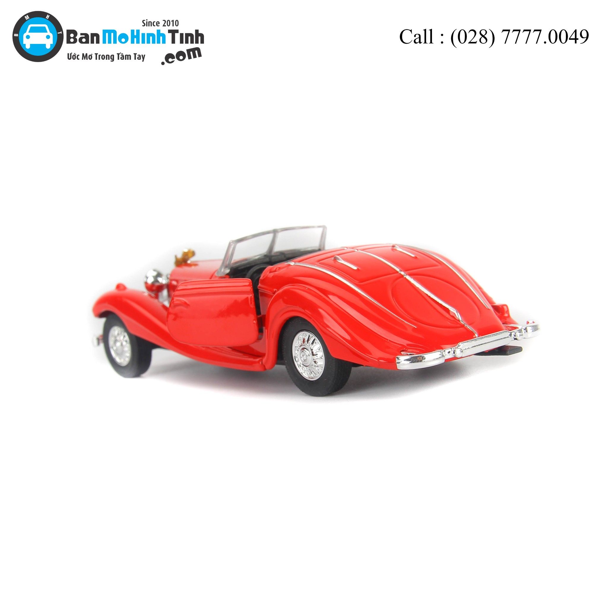 MÔ HÌNH MERCEDES-BENZ 500K TYP CONVERTIBLE RED 1:36 WELLY- 98879C