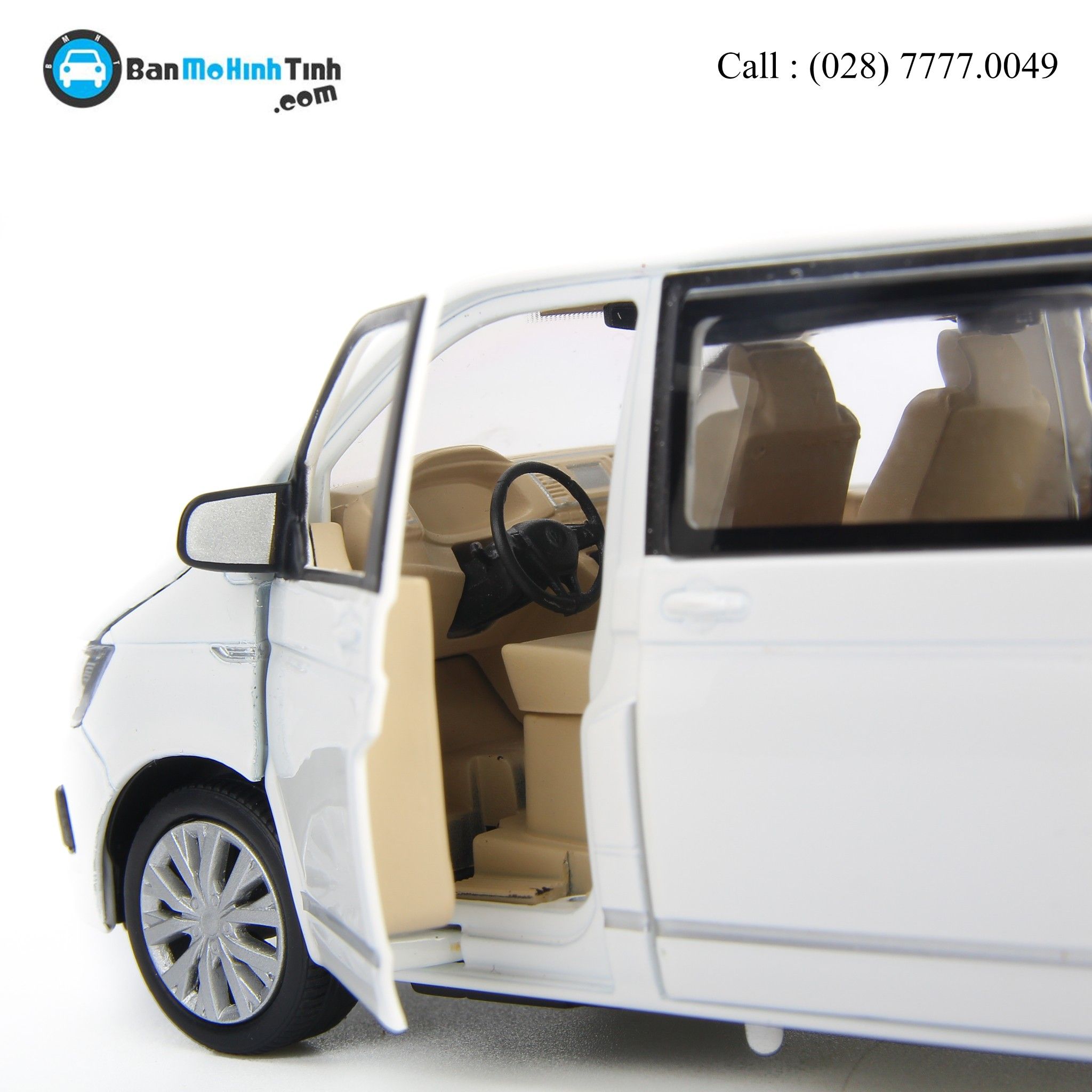 MÔ HÌNH VOLKSWAGEN MULTIVAN WHITE 1:32 DEALER