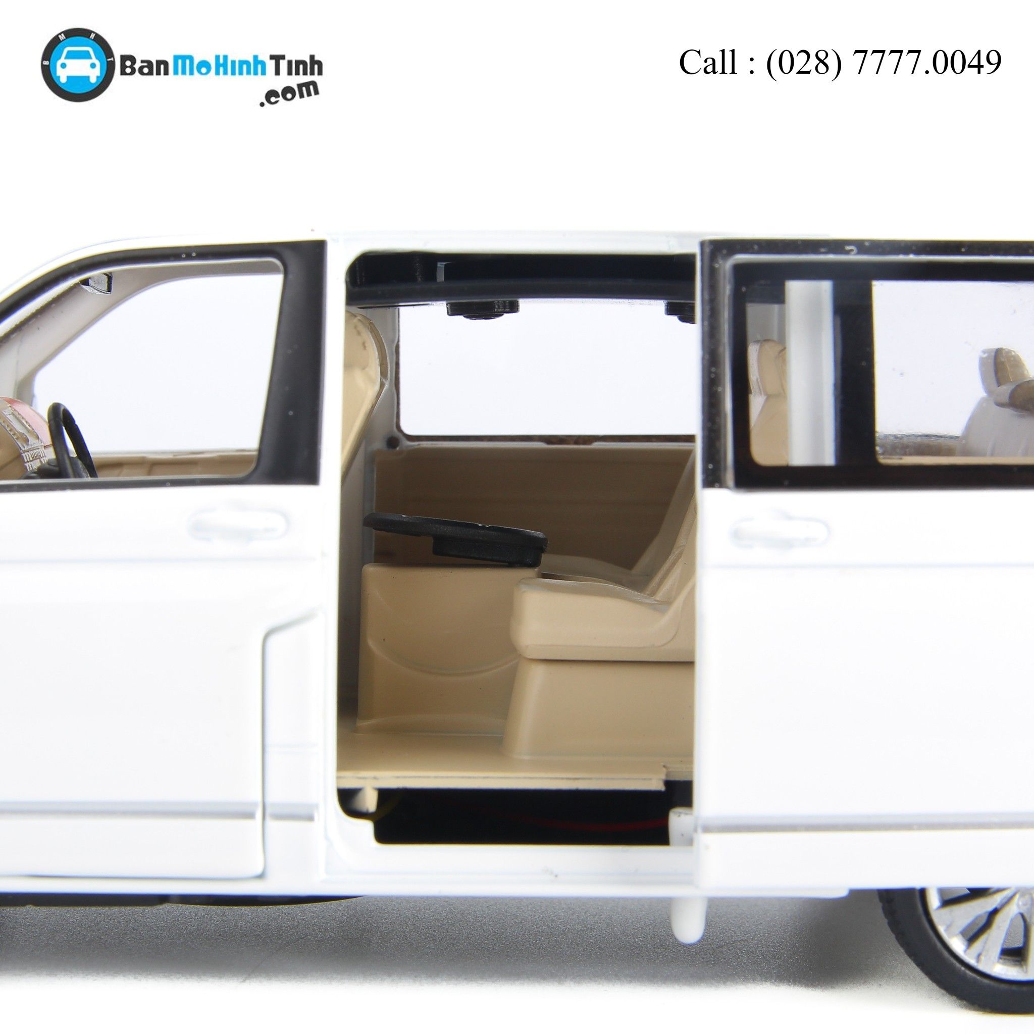 MÔ HÌNH VOLKSWAGEN MULTIVAN WHITE 1:32 DEALER
