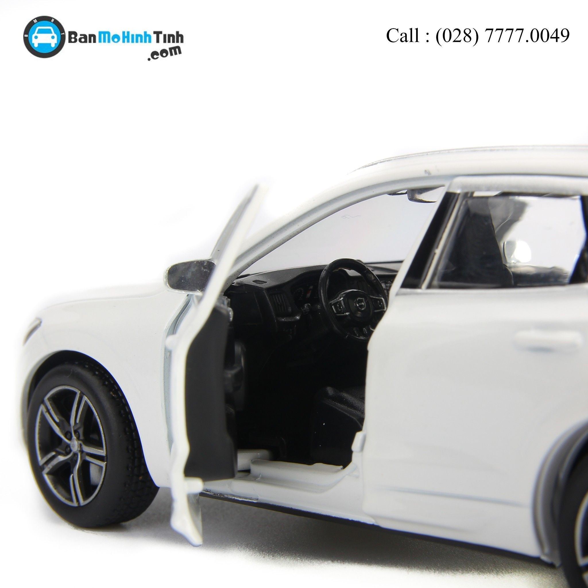 MÔ HÌNH VOLVO XC60 WHITE 1:32 JAKIECHAN-HIGH QUALITY
