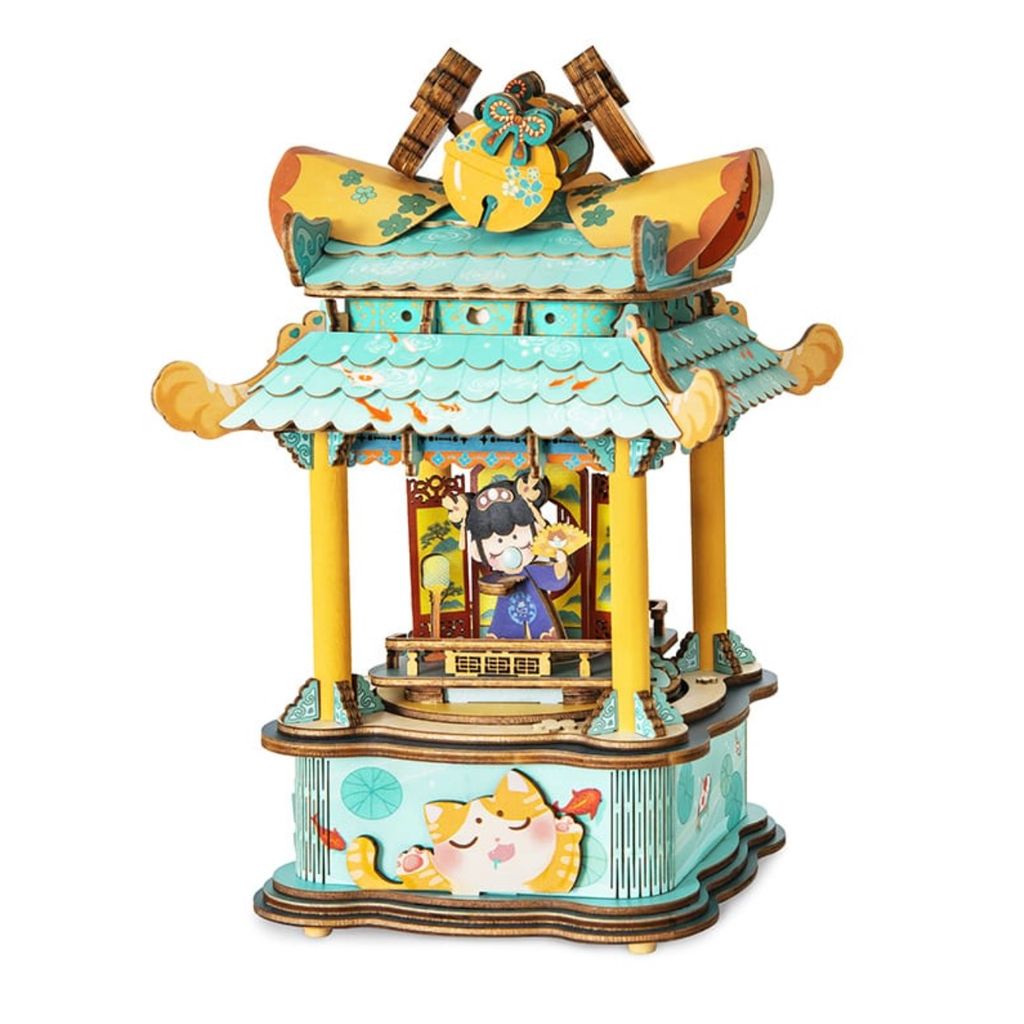 Mô hình gỗ lắp ráp 3D Music Box (Hộp Nhạc) (Mixed Color) - Robotime