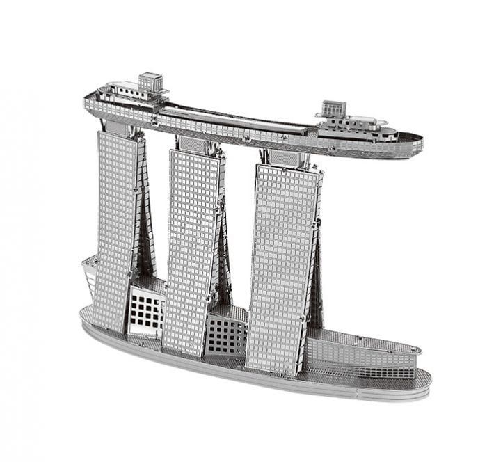 Mô Hình Kim Loại Lắp Ráp 3D Marina Bay Sands (Silver) – Metal Works MP242