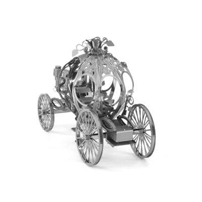 Mô hình kim loại lắp ráp 3D Pumpkin Carriage (Xe Bí Ngô) (Silver) - Metal Mosaic MP882