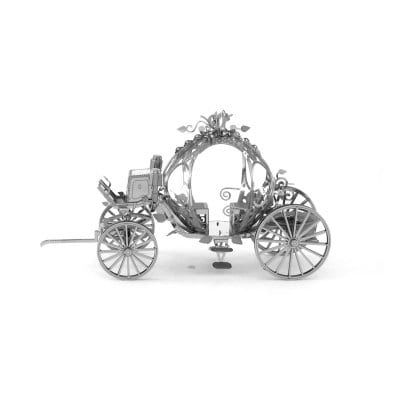 Mô hình kim loại lắp ráp 3D Pumpkin Carriage (Xe Bí Ngô) (Silver) - Metal Mosaic MP882
