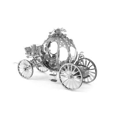 Mô hình kim loại lắp ráp 3D Pumpkin Carriage (Xe Bí Ngô) (Silver) - Metal Mosaic MP882