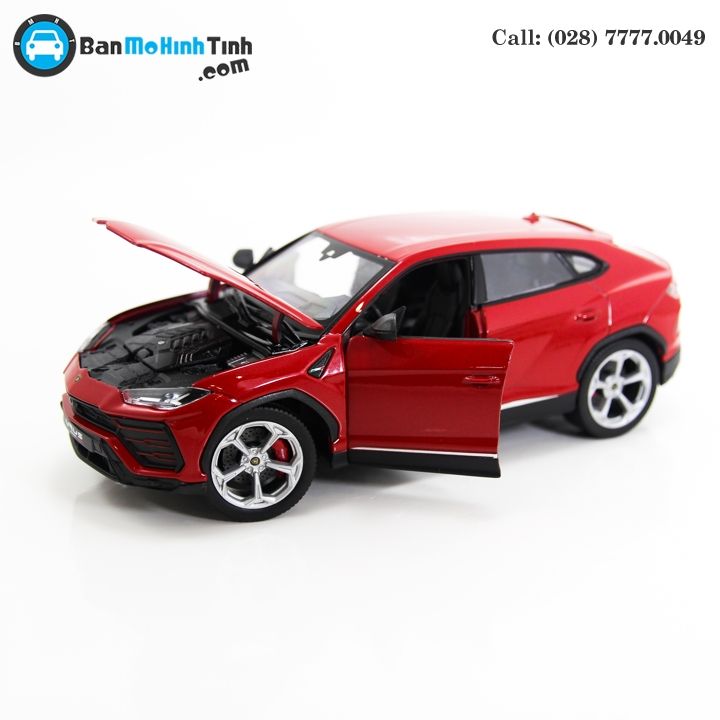 MÔ HÌNH LAMBORGHINI URUS RED 1:24 WELLY- 24094R