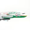 Mô hình máy bay tĩnh Eva Air Hello Kitty Green Airbus A380 16cm Everfly giá rẻ (6)
