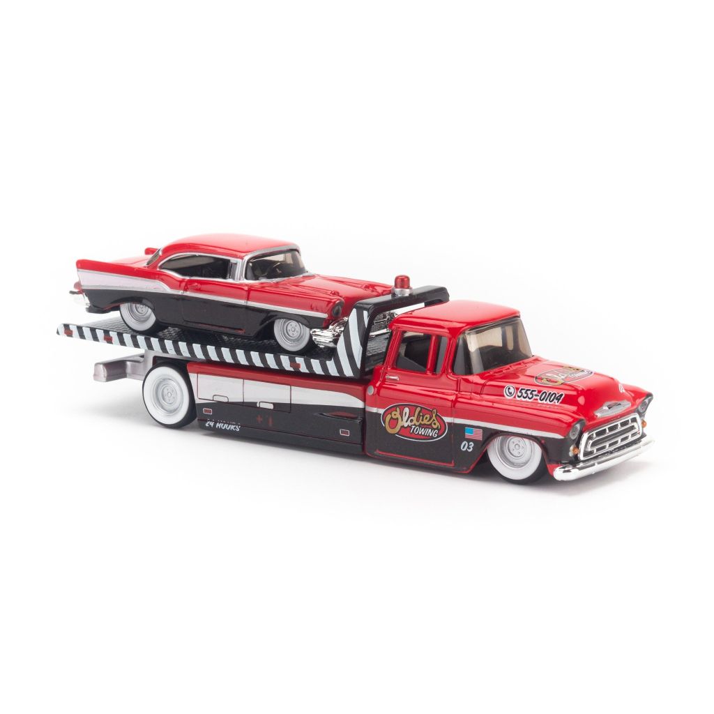 Mô hình xe Chevrolet Flatbed 1957 + Chevrolet Bel Air 1957 1:64 Maisto -20-07079+08079