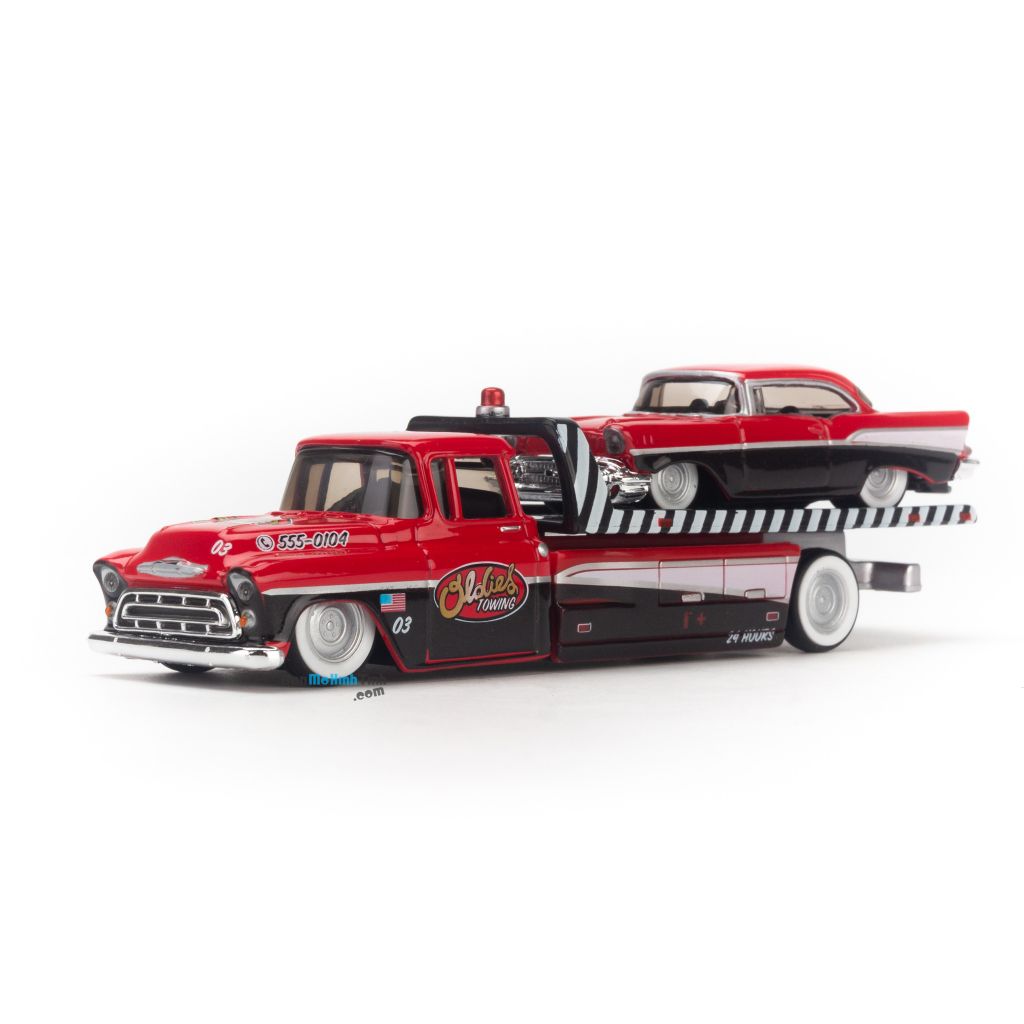 Mô hình xe Chevrolet Flatbed 1957 + Chevrolet Bel Air 1957 1:64 Maisto -20-07079+08079