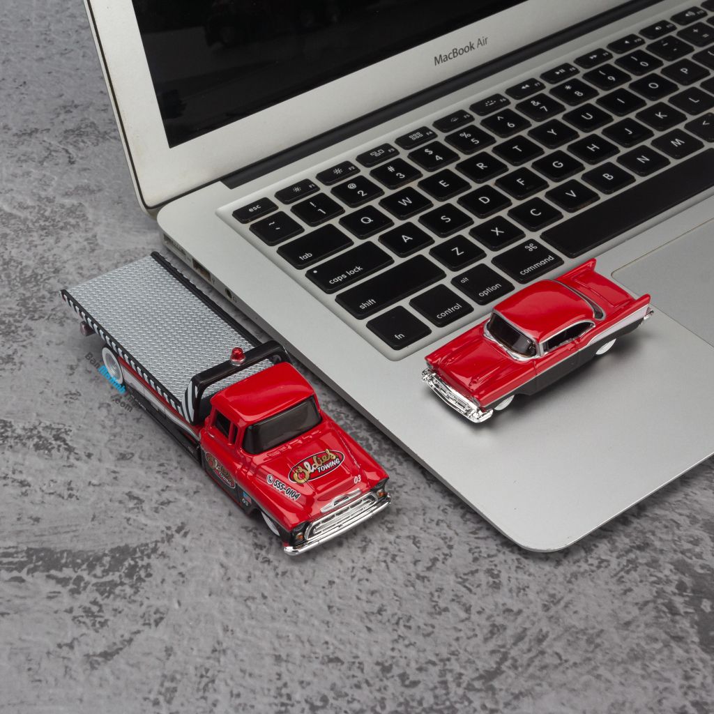 Mô hình xe Chevrolet Flatbed 1957 + Chevrolet Bel Air 1957 1:64 Maisto -20-07079+08079