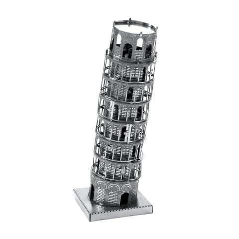 Mô hình kim loại lắp ráp 3D Leaning Tower Of Pisa (Tháp Nghiêng Pisa) (Silver) – Metal Works MP015