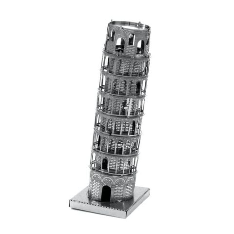 Mô hình kim loại lắp ráp 3D Leaning Tower Of Pisa (Tháp Nghiêng Pisa) (Silver) – Metal Works MP015