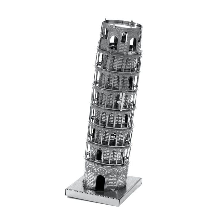 Mô hình kim loại lắp ráp 3D Leaning Tower Of Pisa (Tháp Nghiêng Pisa) (Silver) – Metal Works MP015