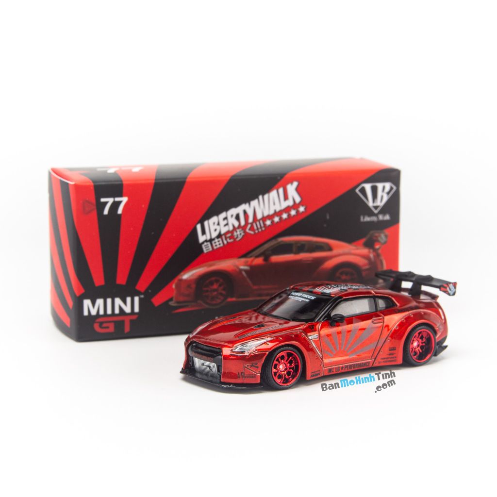 Mô hình xe Nissan GT-R R35 2009 Liberty Walk LB Works 1:64 MiniGT