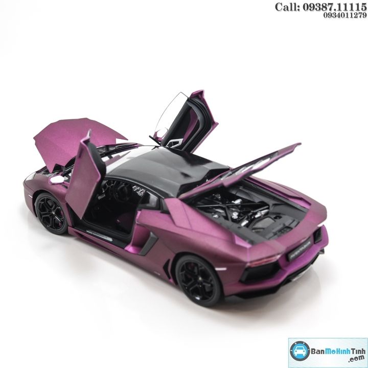 MÔ HÌNH LAMBORGHINI AVENTADOR LP700 PURPLE 1:18 WELLY-FX