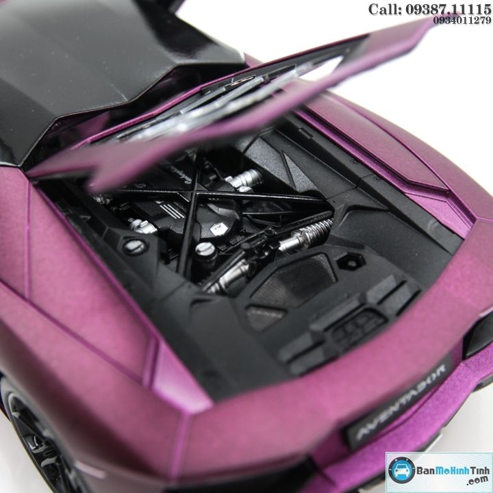 MÔ HÌNH LAMBORGHINI AVENTADOR LP700 PURPLE 1:18 WELLY-FX