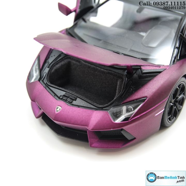 MÔ HÌNH LAMBORGHINI AVENTADOR LP700 PURPLE 1:18 WELLY-FX