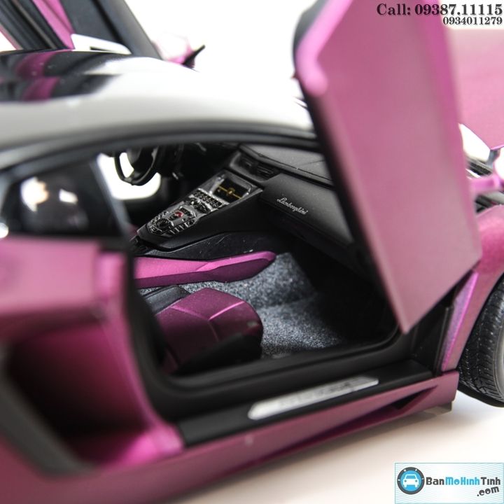 MÔ HÌNH LAMBORGHINI AVENTADOR LP700 PURPLE 1:18 WELLY-FX