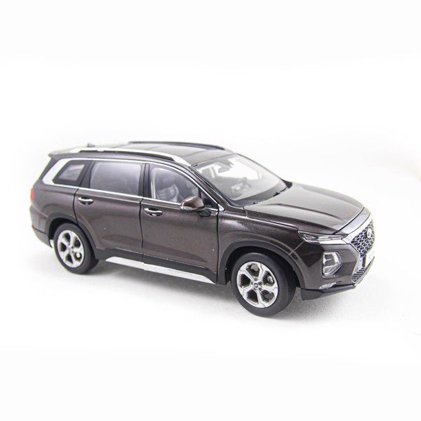 Mô hình xe Hyundai Santafe 2019 Brown 1:18 Paudi