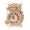  Mô hình gỗ lắp ráp 3D The Owl Clock (Đồng Hồ Con Cú) (Wood Color) - Robotime LK503 - WP145 