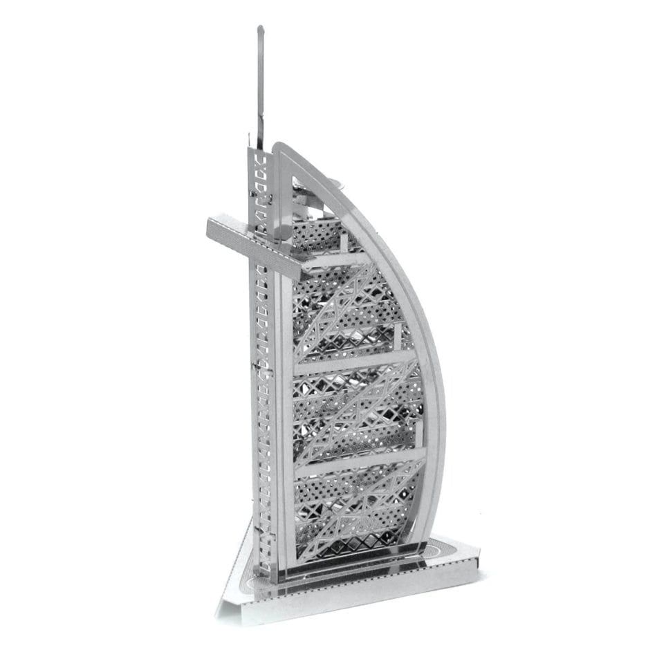 Mô hình kim loại lắp ráp 3D Burj Al Arab (Silver) – Metal Works MP016