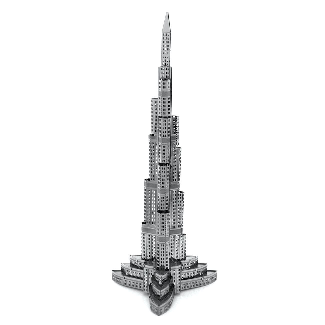 Mô Hình Kim Loại Lắp Ráp 3D Burj Khalifa (Silver) – Metal Works MP001