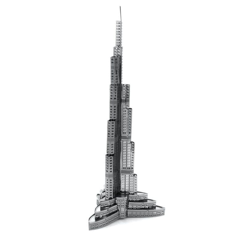 Mô Hình Kim Loại Lắp Ráp 3D Burj Khalifa (Silver) – Metal Works MP001