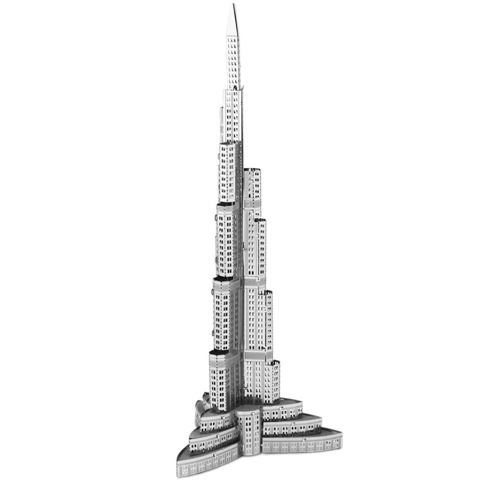 Mô Hình Kim Loại Lắp Ráp 3D Burj Khalifa (Silver) – Metal Works MP001
