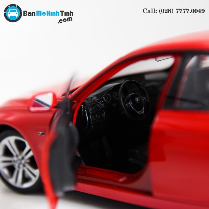 MÔ HÌNH BMW 335i RED 1:24 WELLY- 24039